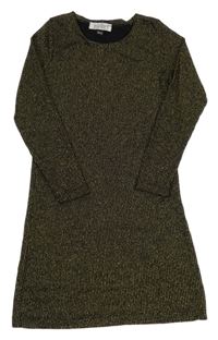 Černo-zlaté pruhované šaty Esprit