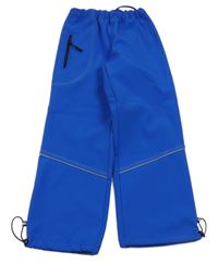 Modré softshellové nohavice