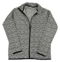 Tmavosivá melírovaná fleecová prepínaci mikina Y.F.K.