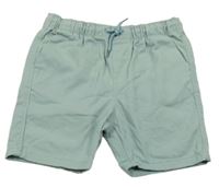 Světlemodré plátěné kraťasy Peacocks