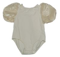 Smotanové body s tylovymi rukávy Zara