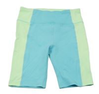 Modro-zelené športové kraťasy dunnes