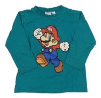 Tmavozelené pyžamové triko s Mariem H&M