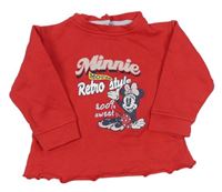 Červená mikina s Minnie zn. C&A
