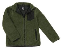 Khaki huňatá podšitá bunda Pep&Co