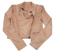 Ružový semišový crop krivák