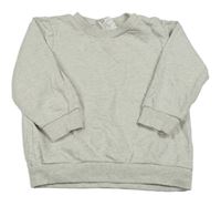 Béžovo-sivá melírovaná mikina H&M