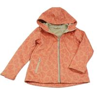 Korálová květovaná softshellová funkční bunda s kapucí Crivit