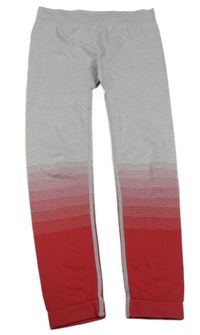 Sivo-červené funkčné nohavice Crivit