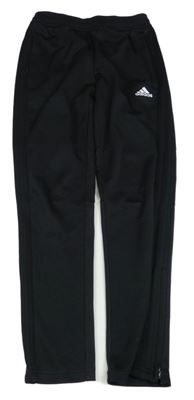 Černé tepláky s logem Adidas