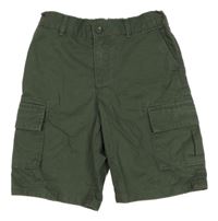 Khaki plátěné cargo kraťasy M&S