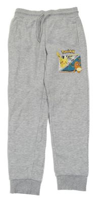 Světlešedé tepláky s pokémony 