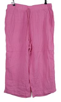 Dámské růžové mušelínové culottes kalhoty George 