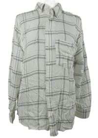 Dámská bílo-černá kostkovaná halenka H&M