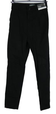 Nové - Dámske čierne chino plátenné nohavice Primark