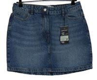 Nové - Dámská světlemodrá riflová sukně Primark 