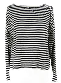 Dámské černo-bílé pruhované triko Susy Mix 