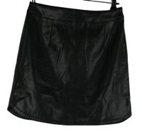 Dámska čierna koženková sukňa Noisy May