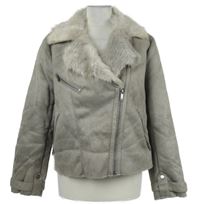 Dámský světlehnědý semišový křivák s kožíškem Mint Velvet 