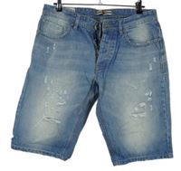 Pánské světlemodré riflové kraťasy s prošoupáním C&A