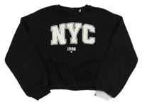 Čierna crop mikina s písmeny C&A