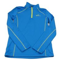 Modrá thermo mikina s nápisom Crivit