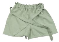 Svetlomodré kraťasy s opaskom