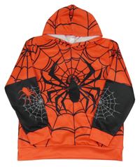 Červeno-černá mikina Spiderman s kapucňou