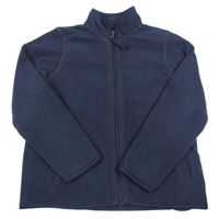 Tmavomodrá fleecová prepínaci mikina George