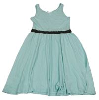 Mintové bavlnené šaty H&M