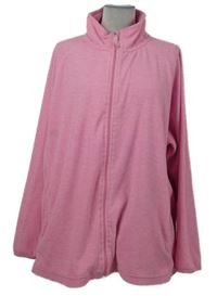 Dámska svetloružová fleecová prepínaci mikina s rolákom Janina