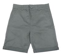 Šedé plátěné chino kraťasy Primark