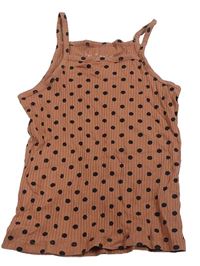 Staroružový bodkovaná ý rebrovaný top Primark
