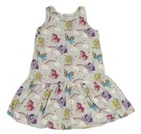 Sivé bavlnené šaty s duhami - My little Pony H&M