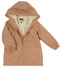 Růžová nepromokavá zateplená bunda s kapucí KIABI