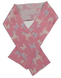 Růžová šála s motýly Primark