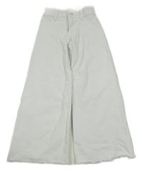 Bílé wide leg rifle Zara