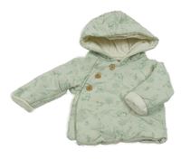 Zelenkavá propínací zateplená mikina s Púem a kapucí Disney