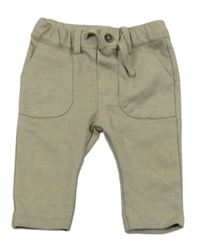 Béžové melírované teplákové kalhoty Staccato