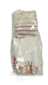 Nové - 2x punčocháče - bílé s kytičkami + pruhované 