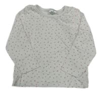 Bílo-květované triko 