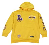 Žlutá mikina s Lakers a kapucí Primark