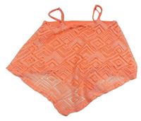 Neónově oranžový sieťovaný crop top Matalan
