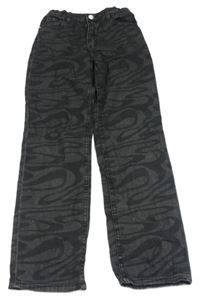 Šedé vzorované straight rifle H&M
