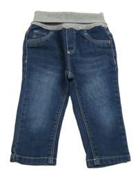 Tmavomodré rifle s úpletovým pasom s. Oliver