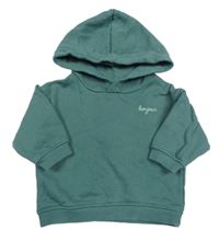 Zelenošedá mikina s kapucňou Kiabi