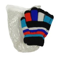 Nové - Barevně pruhované rukavice 