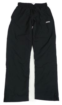Černé sportovní kalhoty s logem Jako 