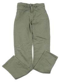 Khaki skinny fit rifle H&M