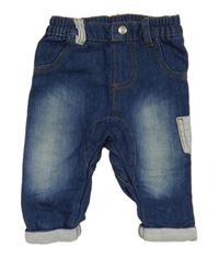 Modré šisované teplákové rifle Ergee 